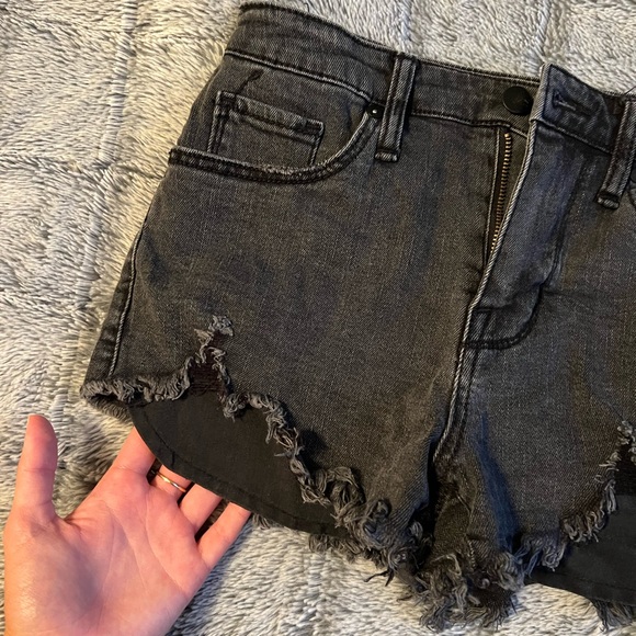 Target Distressed High Rise Jean Shorts - Picture 3 of 4